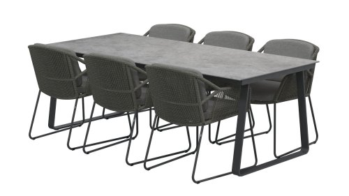 4seaons outdoor accor dining mid grey tuinset