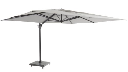 4 seasons outdoor hacienda zweefparasol 300x400cm mid grey