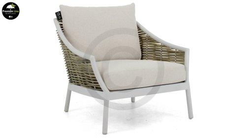 milou lounge white loungestoel