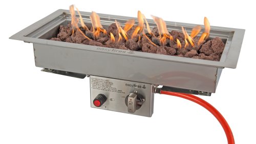  Easyfires Inbouwbrander Rechthoek Klein RVS