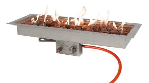 Easyfires Inbouwbrander Rechthoek RVS