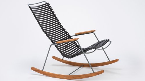 houe click rocking chair black 