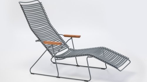 houe click sunlounger dark grey