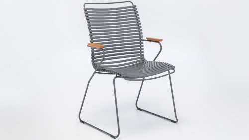 houe click diningstoel hoge rug dark grey