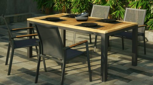 fly tuinset aluminium dining graphite