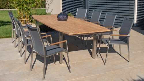 fly tuinset aluminium dining rvs