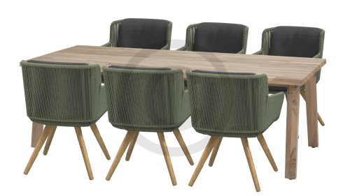 4seasons outdoor flores dining green 213732 