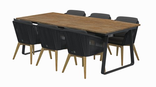 4seasons outdoor santander dining black 