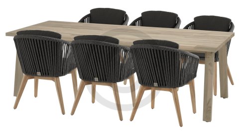 4seasons outdoor santander dining black 